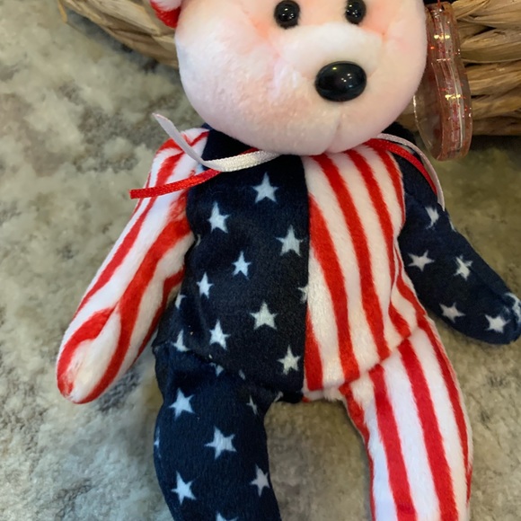 TY Beanie Babies! Adorable 4th of July pair! Their names: Glory and Spangle ☺️ - Picture 6 of 7
